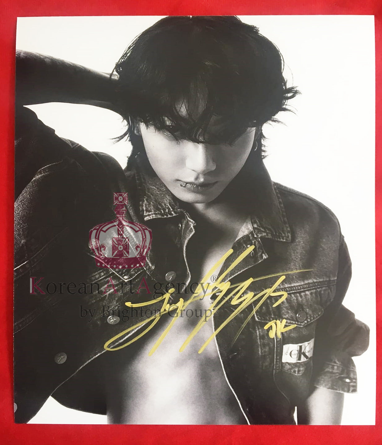 BTS Jungkook Calvin Klein Campaign Global Ambassador 10inches Autograph