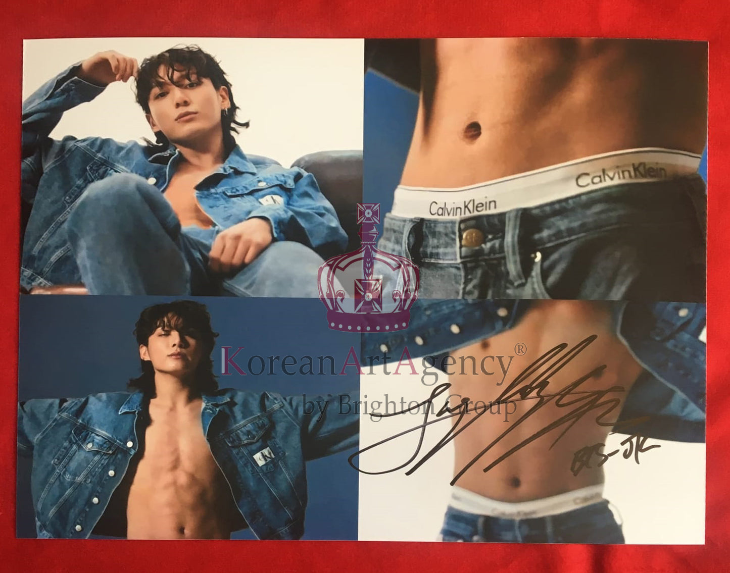 BTS Jungkook Calvin Klein Campaign Global Ambassador 10inches Autograph