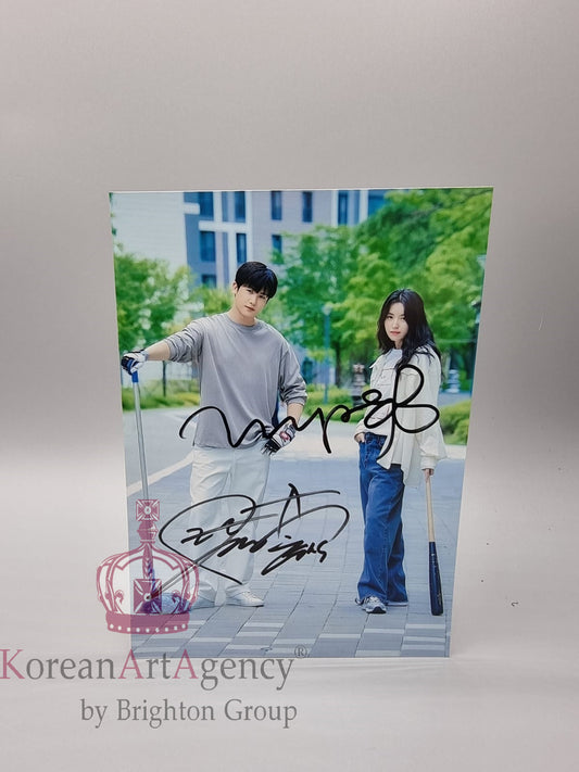 Park Hyun Sik Han Ji Min Two Lights: Relumino 13x18cm Autograph