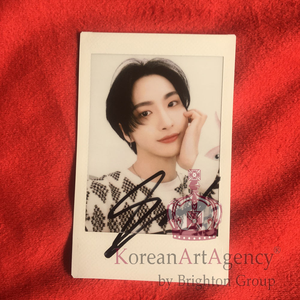 Park Seong Hwa ATEEZ autographed Polaroid photo