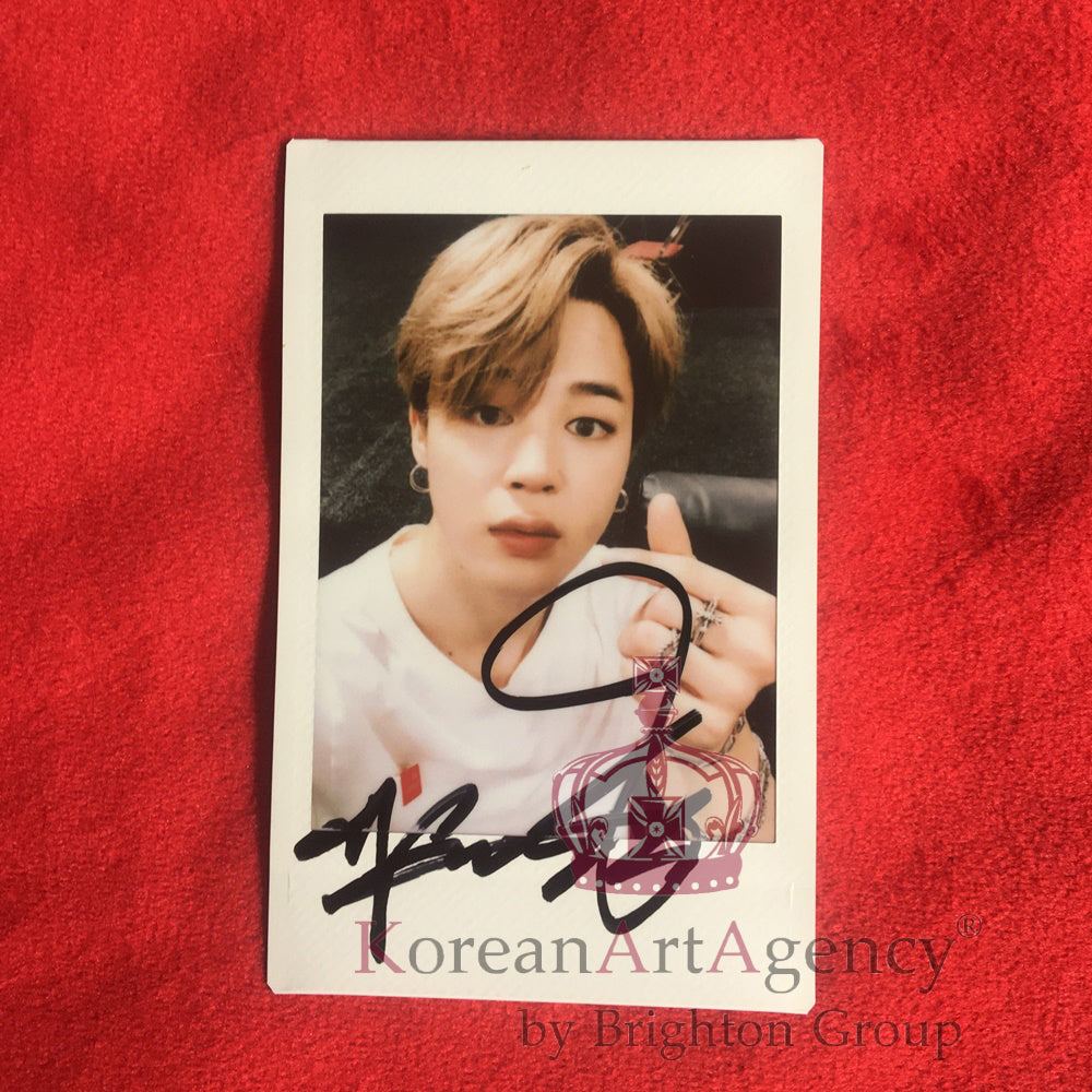 BTS Jimin Polaroid Autograph