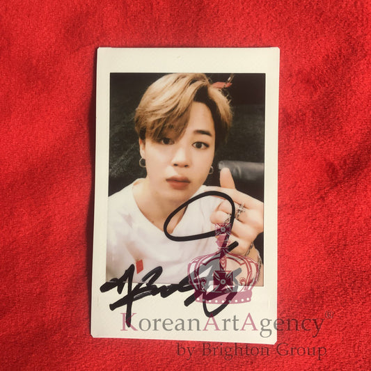 BTS Jimin Polaroid Autograph