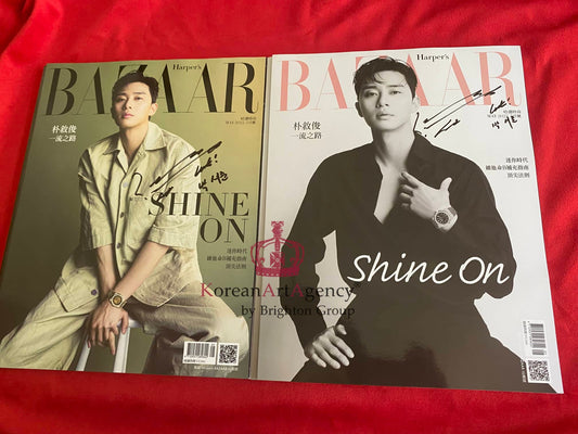 Park Seo Joon  Cover Edition Harper’s BAZAAR Taiwan Magazine MAY. 2022 Autographed