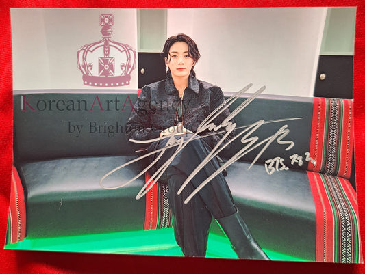 BTS Jungkook Dreamers at FIFA World Cup Opening Ceremony Silver Signed Autograph