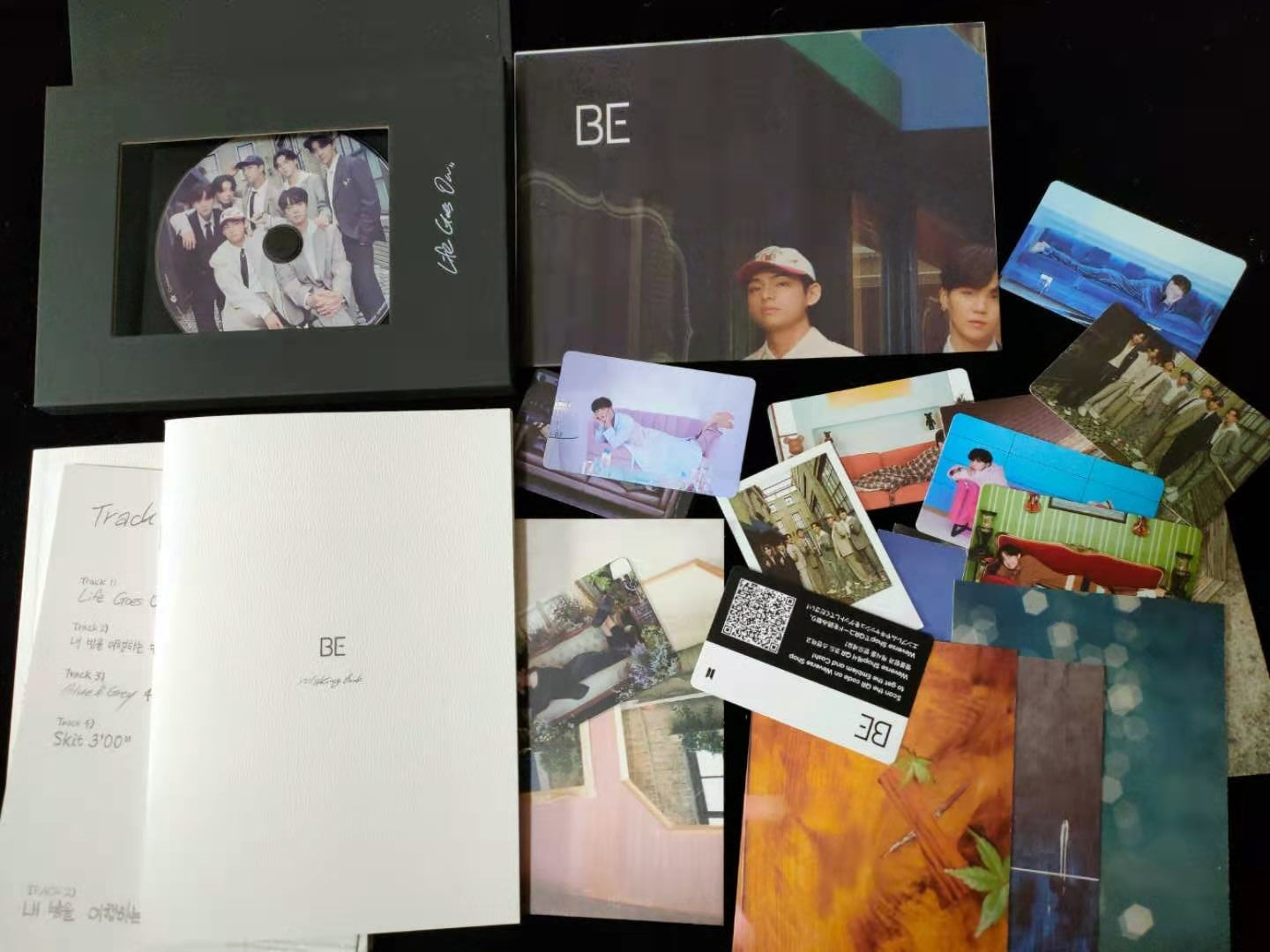 BTS BE Album Autographed Jimin, Jin, V, Jhope, Jungkook, RM, Suga