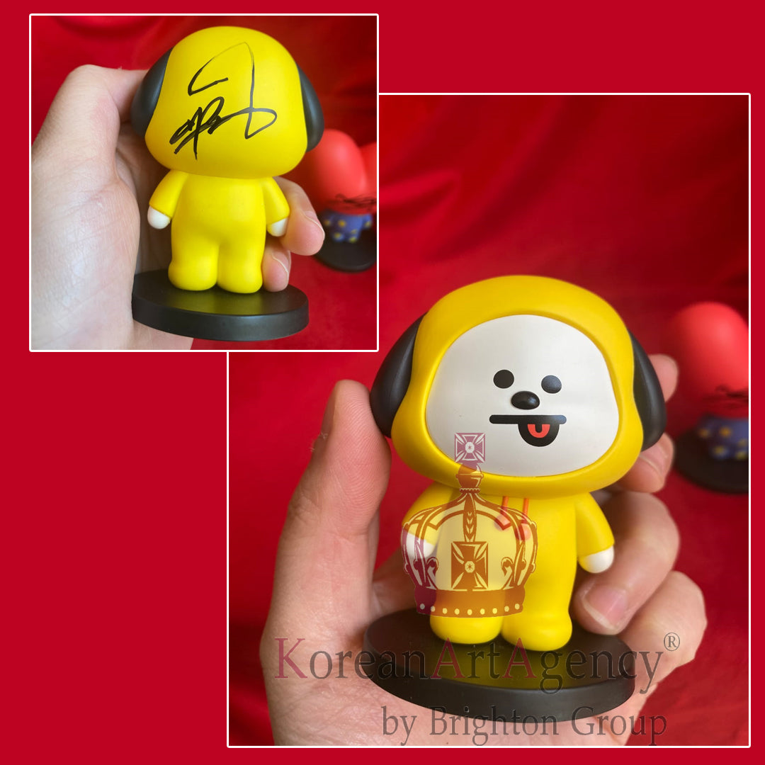 BT21 Action Figures  SET 7pcs JHope Jimin V Kim Tae Hyung Jin Jungkook RM Suga Autographed