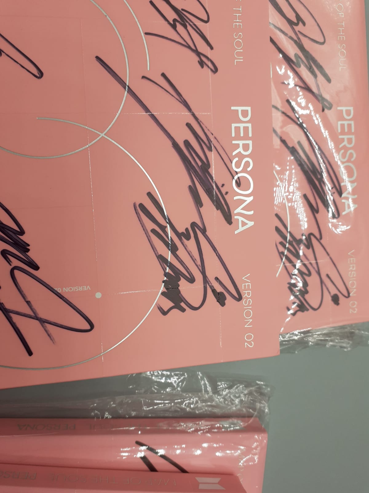 BTS MAP OF THE SOUL: PERSONA 4 Versions SET Autographed Jimin V Jungkook JHope Suga RM Jin