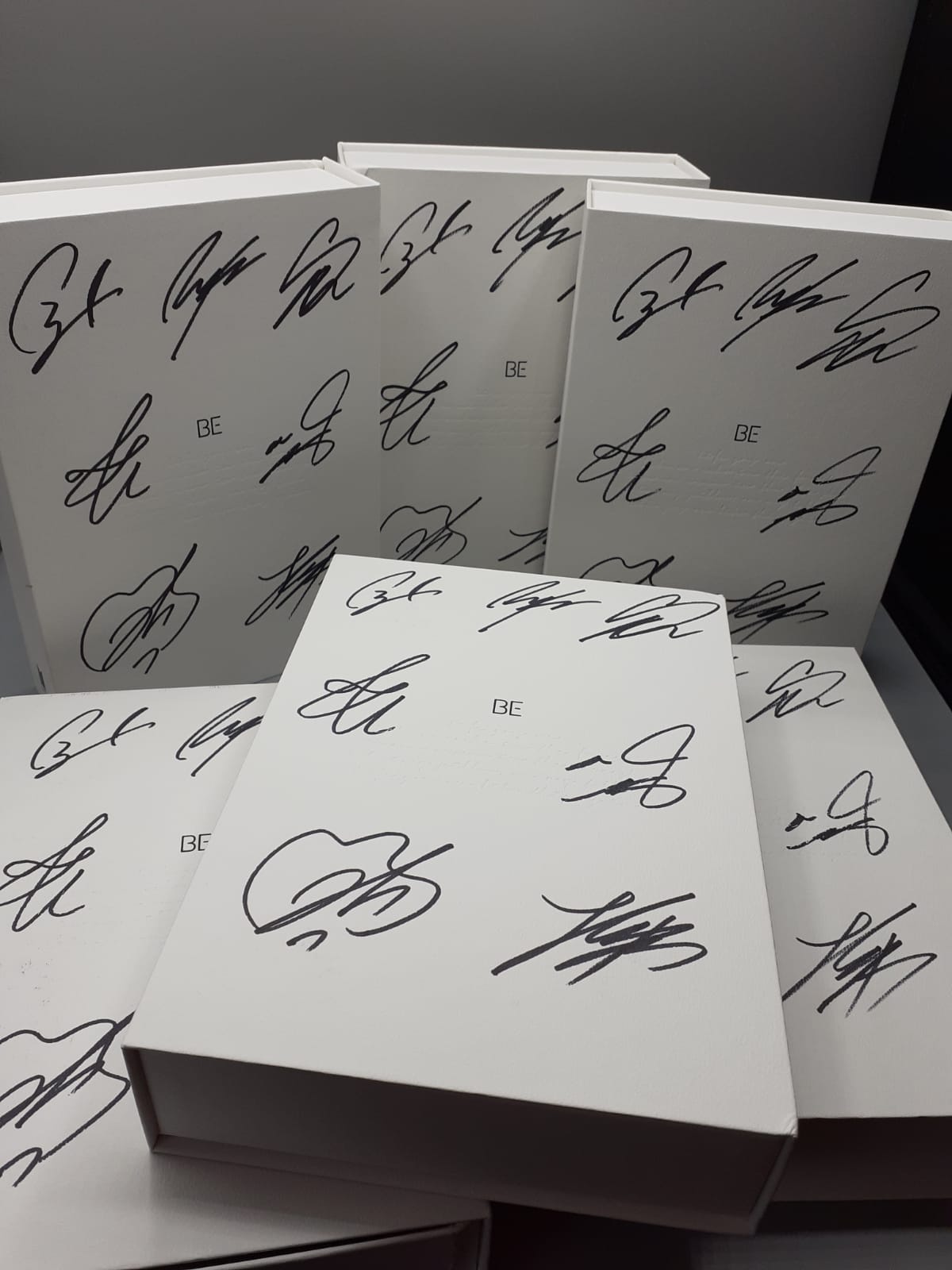 BTS BE Album Autographed Jimin, Jin, V, Jhope, Jungkook, RM, Suga