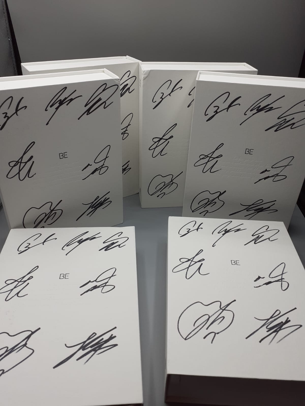 BTS BE Album Autographed Jimin, Jin, V, Jhope, Jungkook, RM, Suga