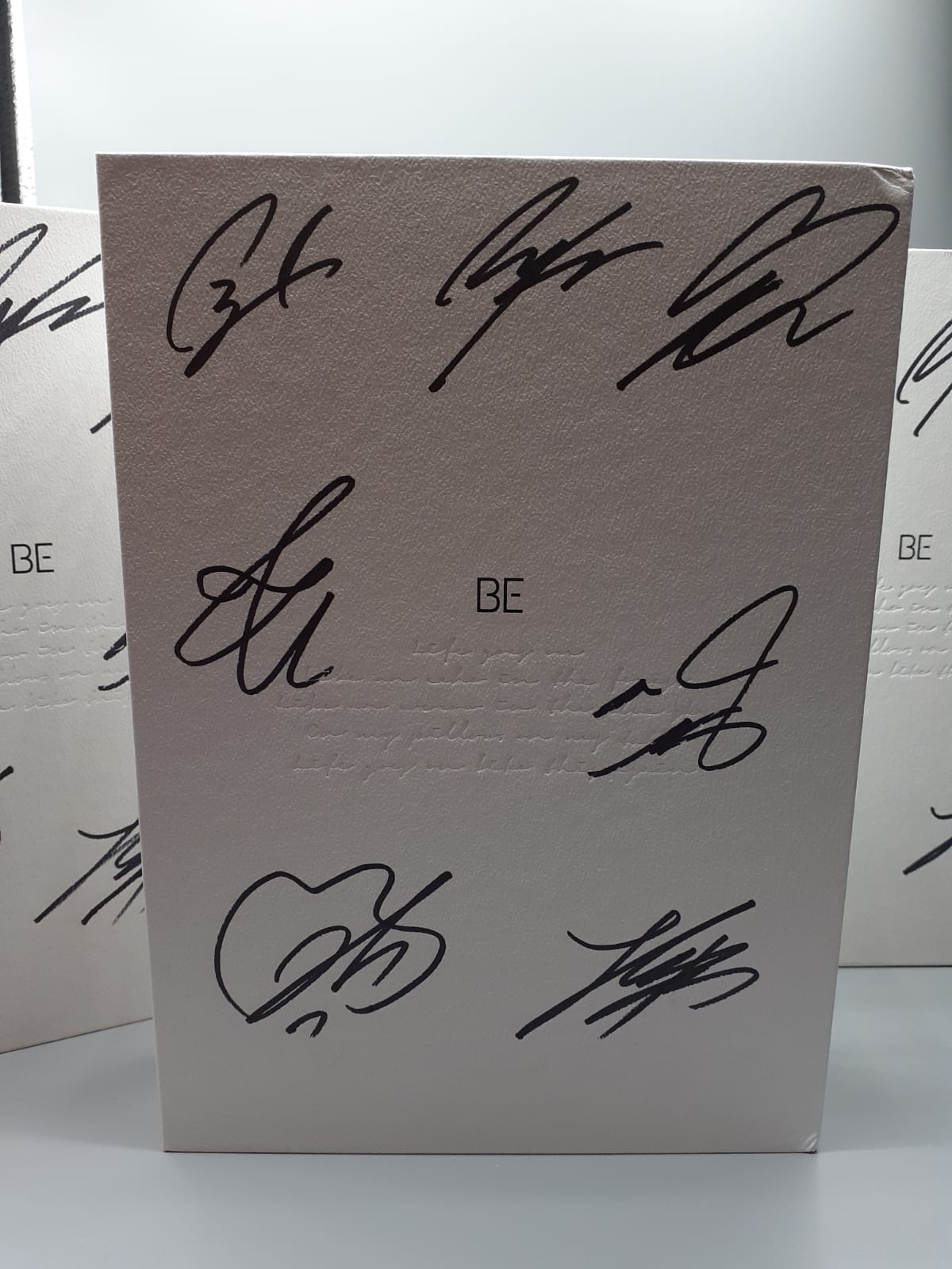 BTS BE Album Autographed Jimin, Jin, V, Jhope, Jungkook, RM, Suga