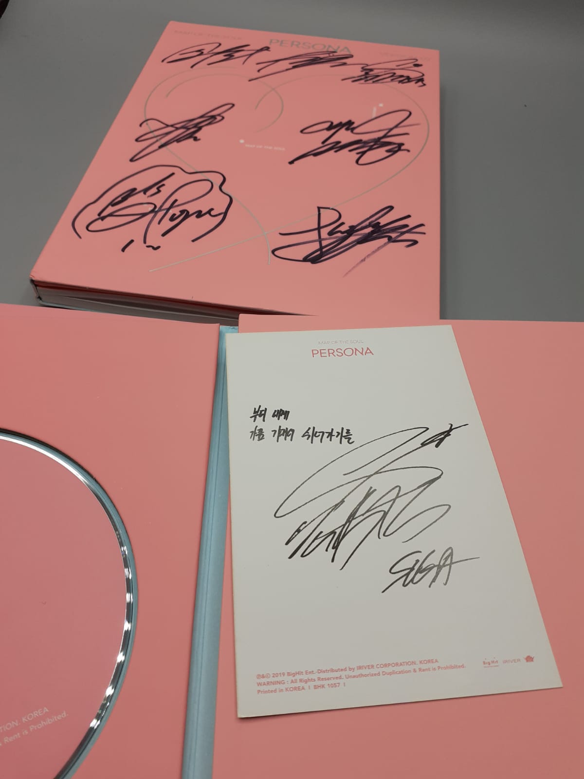 BTS MAP OF THE SOUL: PERSONA 4 Versions SET Autographed Jimin V Jungkook JHope Suga RM Jin