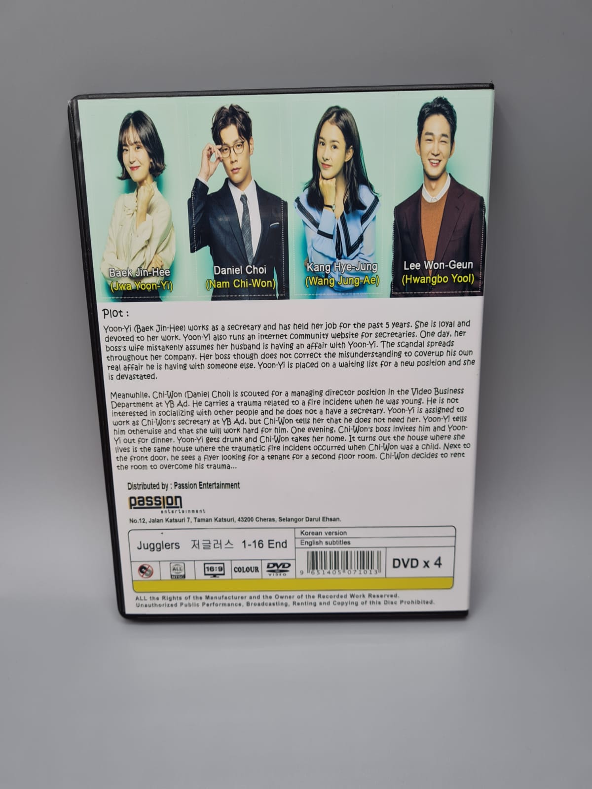 Jugglers Korean Series DVD English Subtitle Baek Jin Hee Daniel Choi