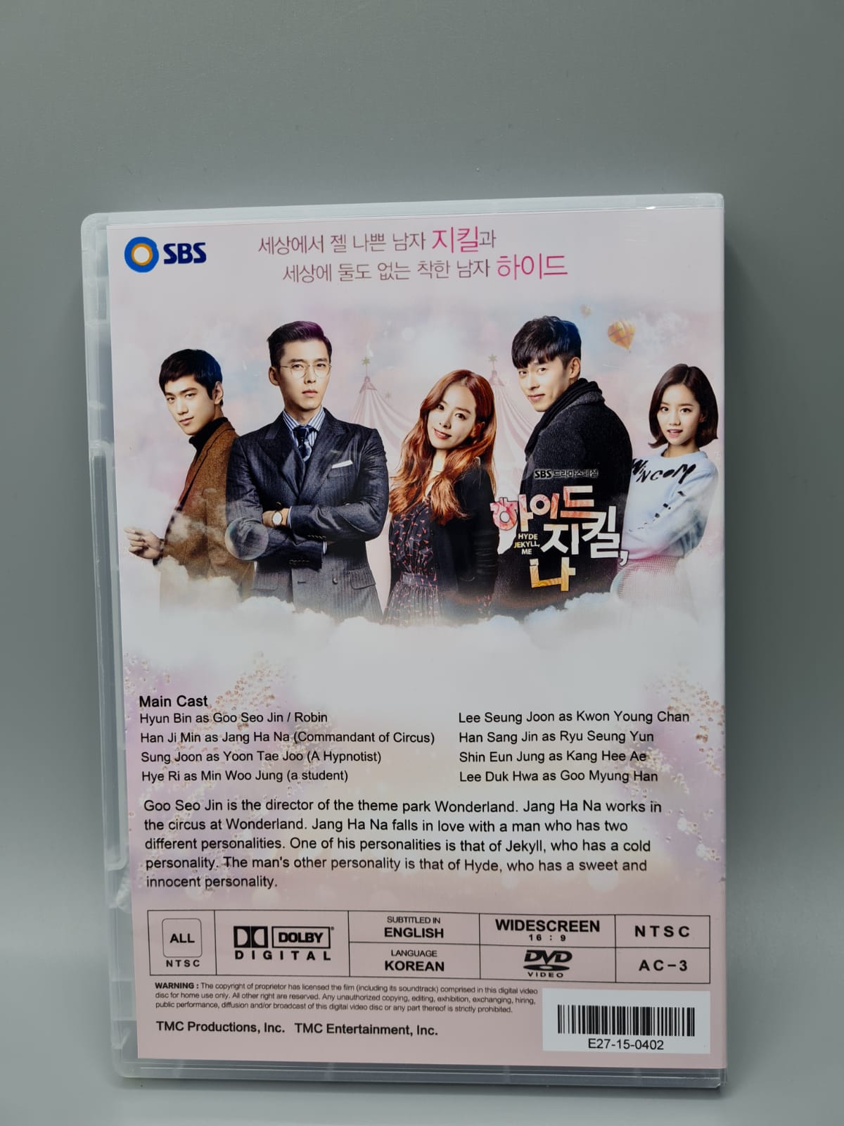 Hyde Jekyll, Me Korean Series DVD English Subtitle Hyun Bin Han Ji Min