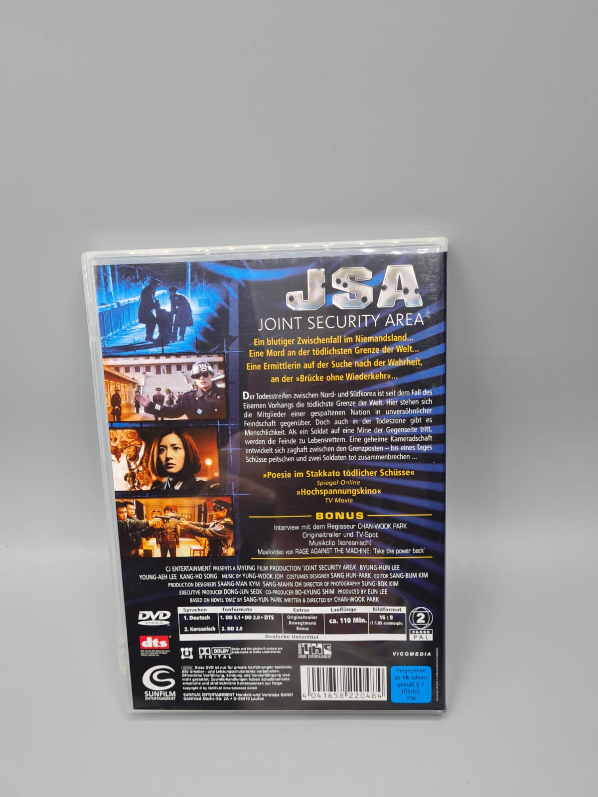 Joint Security Area Korean Movie DVD English Normal Edition Subtitle Lee Byung Hun