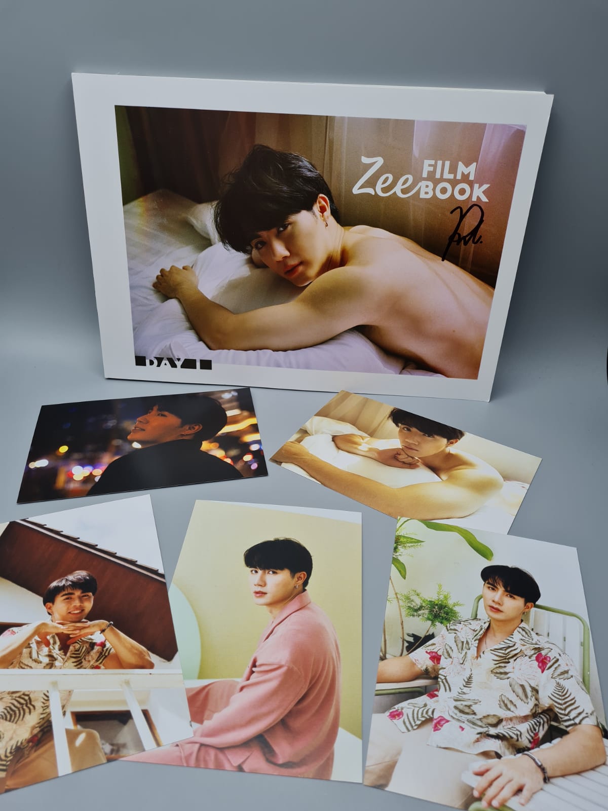 WHY R U - Zee Pruk Film Book Set Day 1 or Day 2 + Photocards Autographed