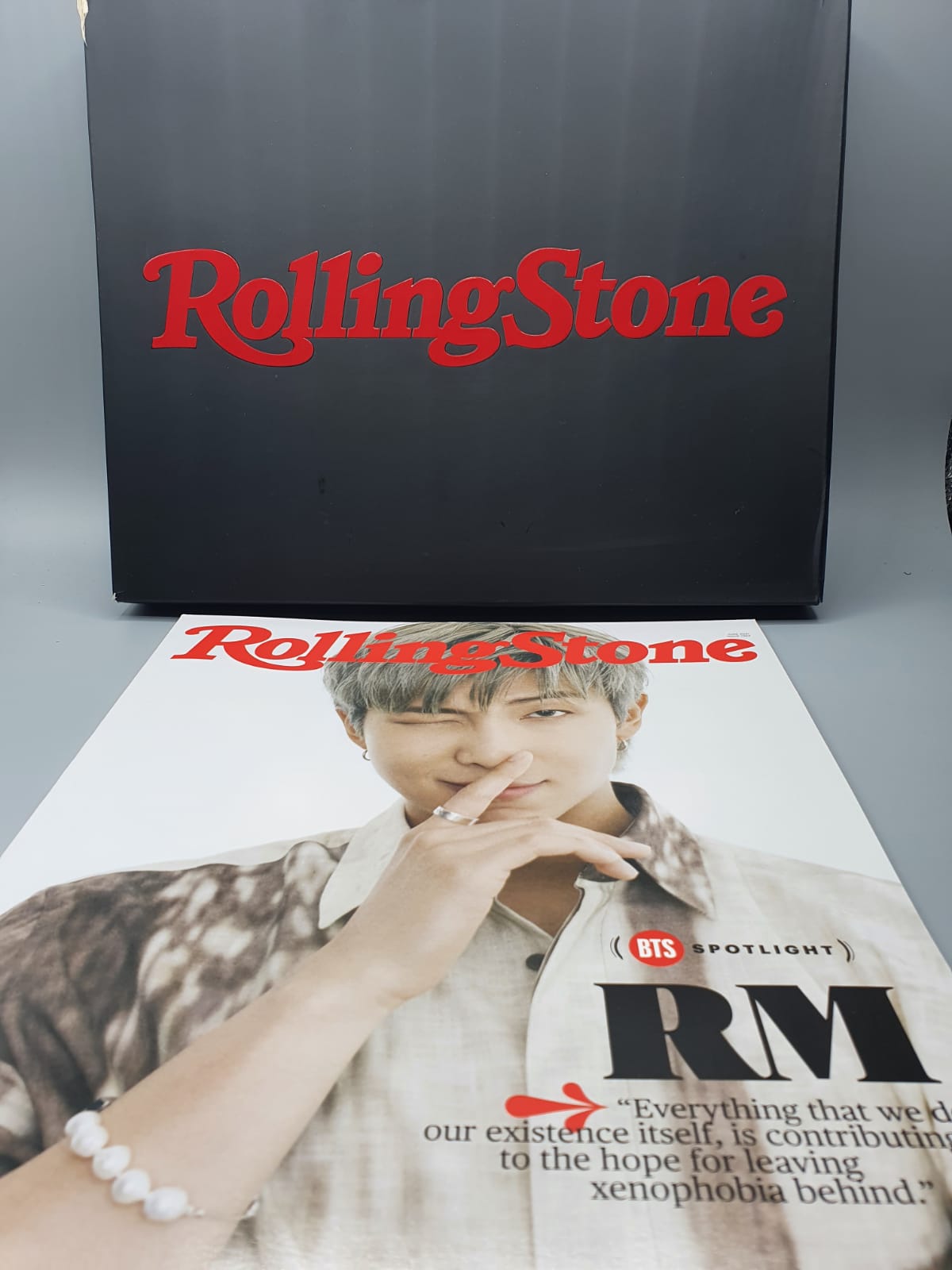 BTS Rolling Stone BTS Cover Edition 8pcs Magazines Collectors Box Set Autographed Jimin V RM Jungkook Jhope Jin Suga Limited Edition