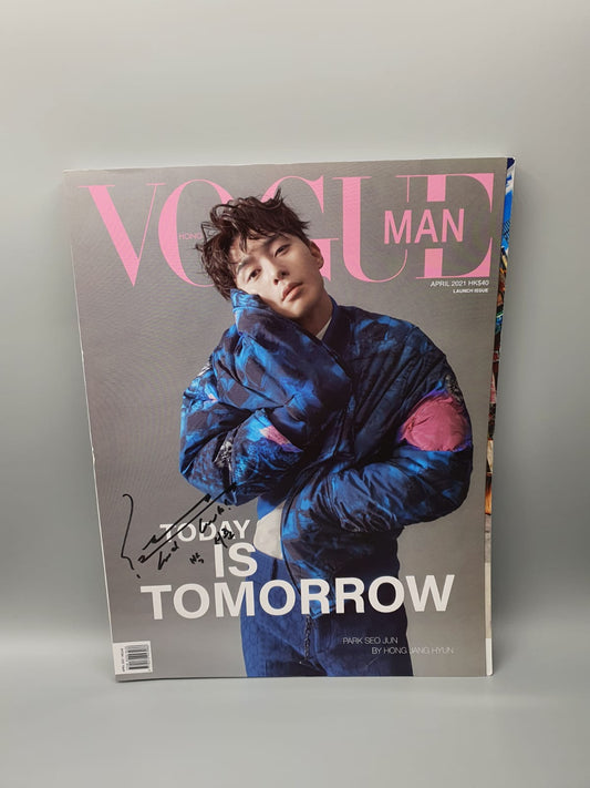 Park Seo Joon Vogue Man Hong Kong Magazine LIMITED EDITION with Autographed