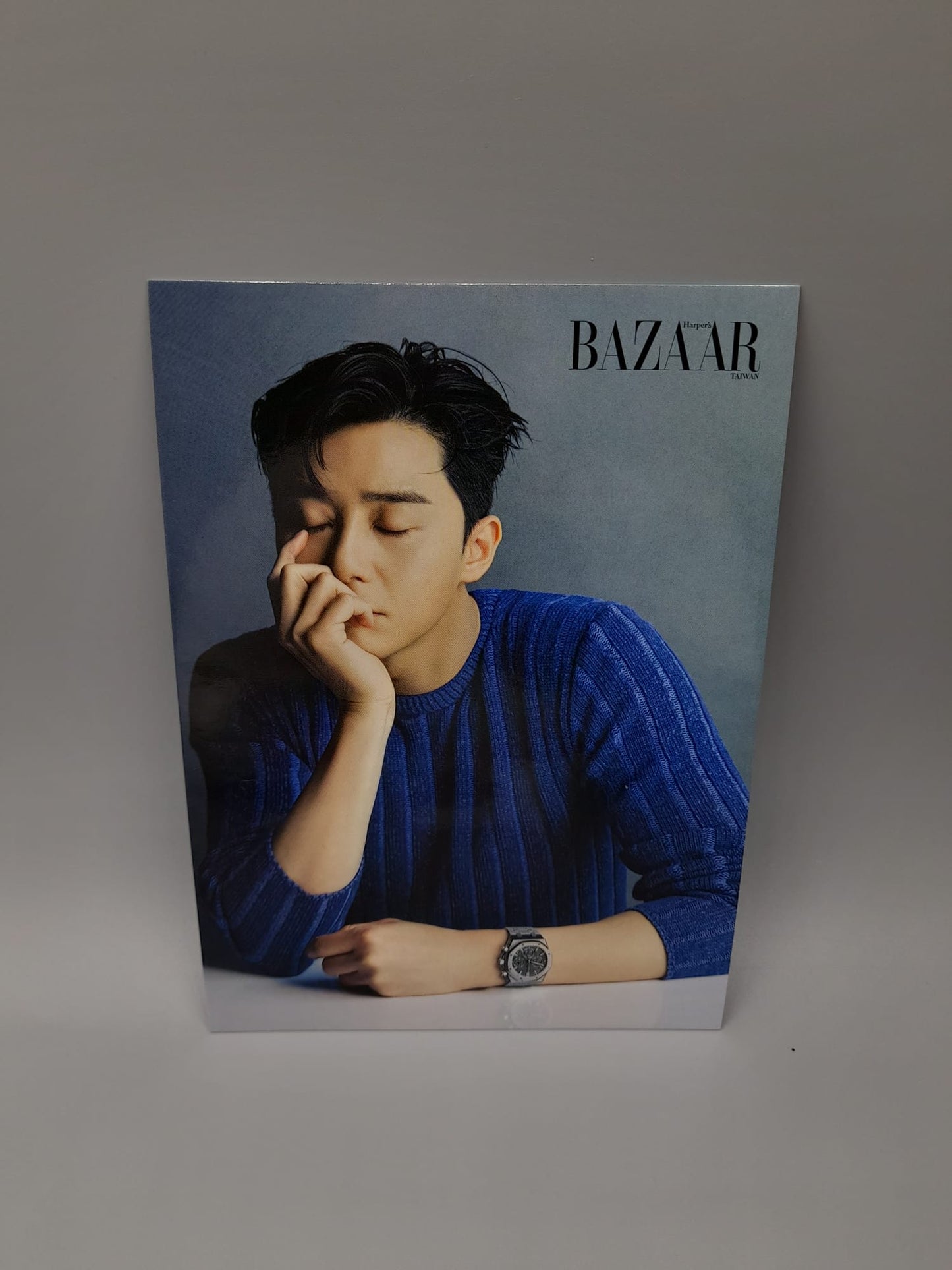 Park Seo Joon Harper's BAZAAR Taiwan  MAY 2022 3pcs SET Postcard Autograph