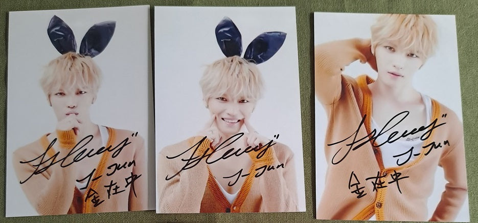 Kim Jae Joong Autographs SET 3pcs