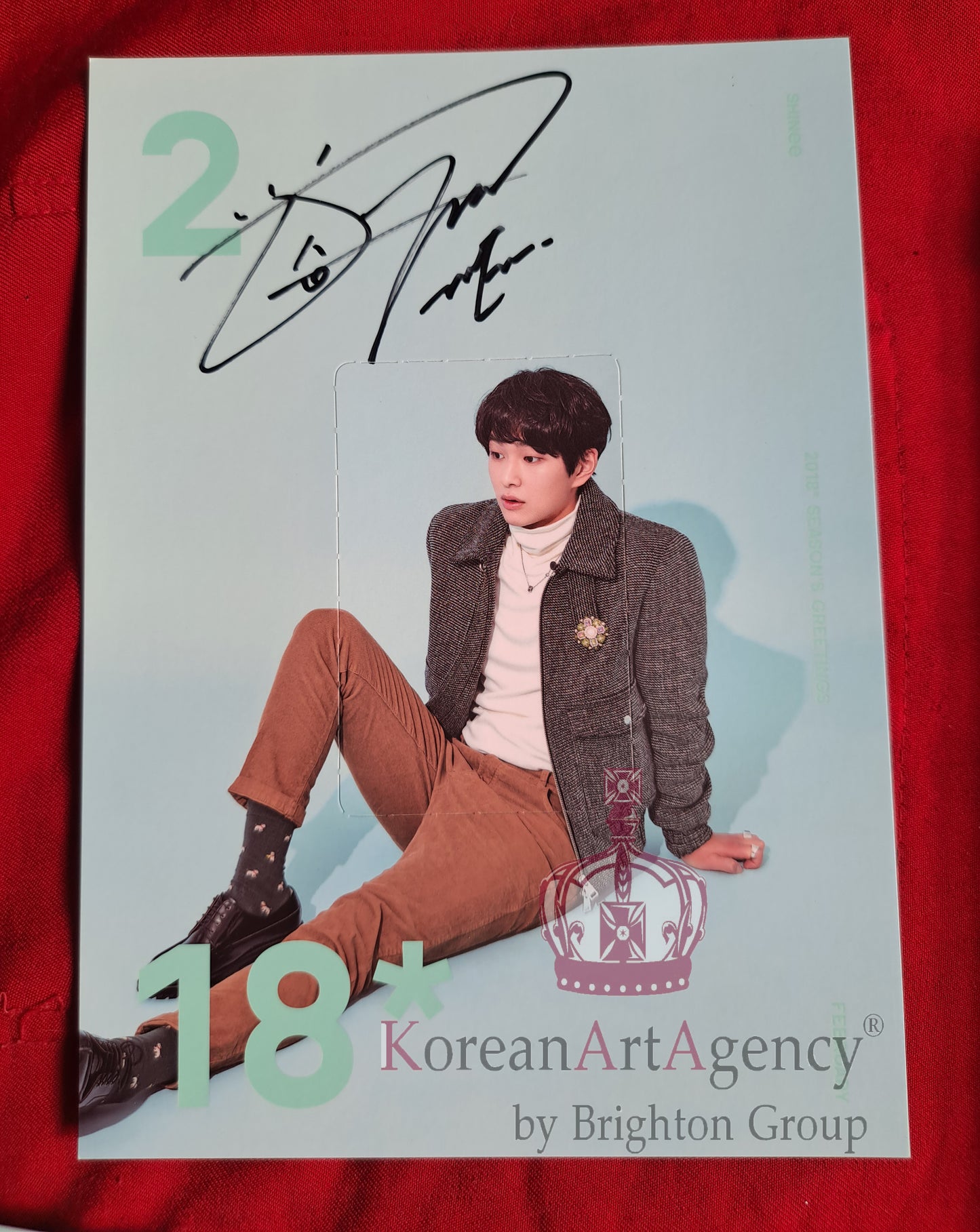 SHINee 2018 Seasons Greeting's Jonhyun Taemin Choi Min-ho Key Onew Autographed