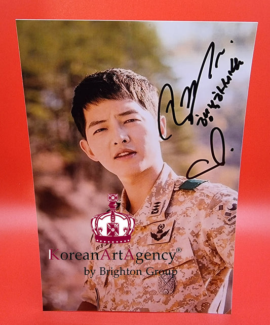 Song Joong Ki  Descendants of the Sun Autograph