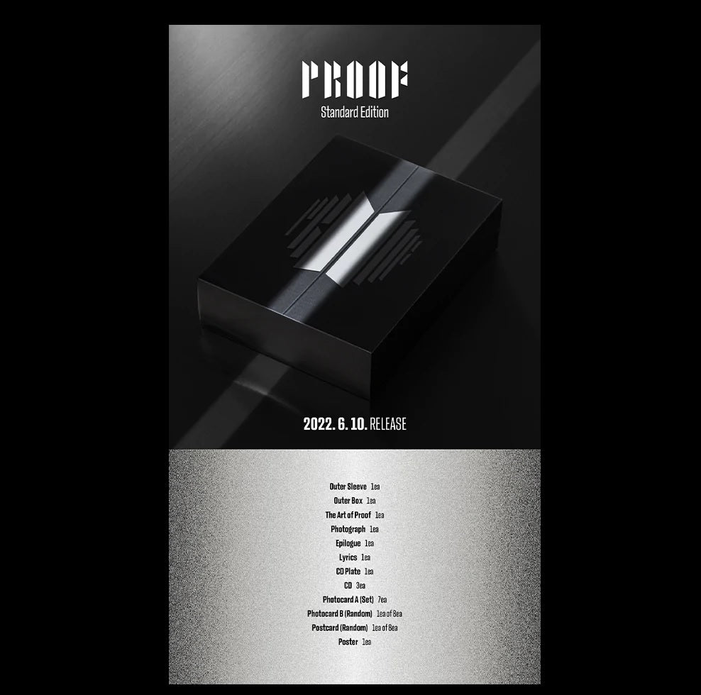 BTS Proof [3CD] Album Standard Edition Autographed