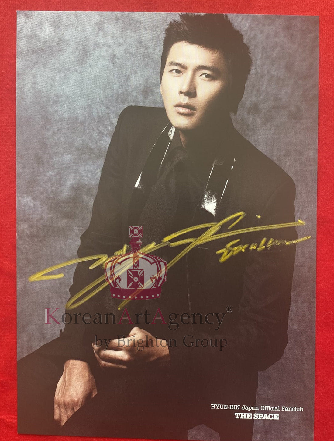 Hyun Bin Autographs 10pcs Post Cards SET