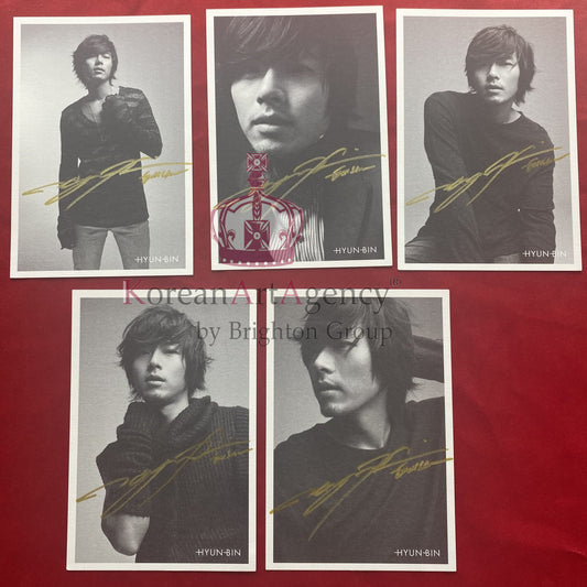 Hyun Bin Autographs 10pcs Post Cards SET