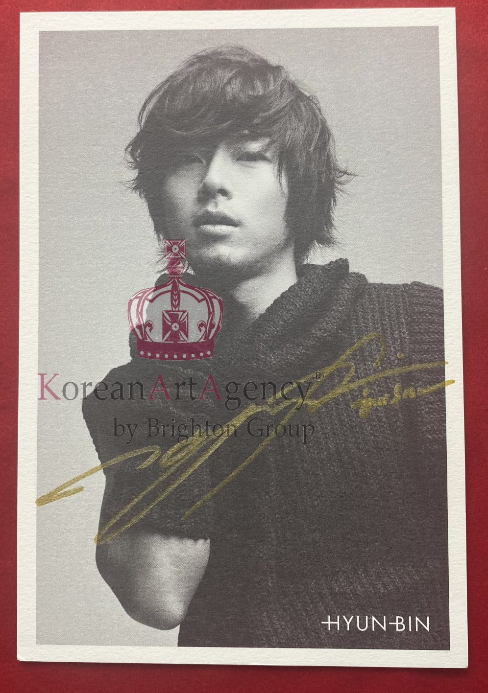 Hyun Bin Autographs 10pcs Post Cards SET