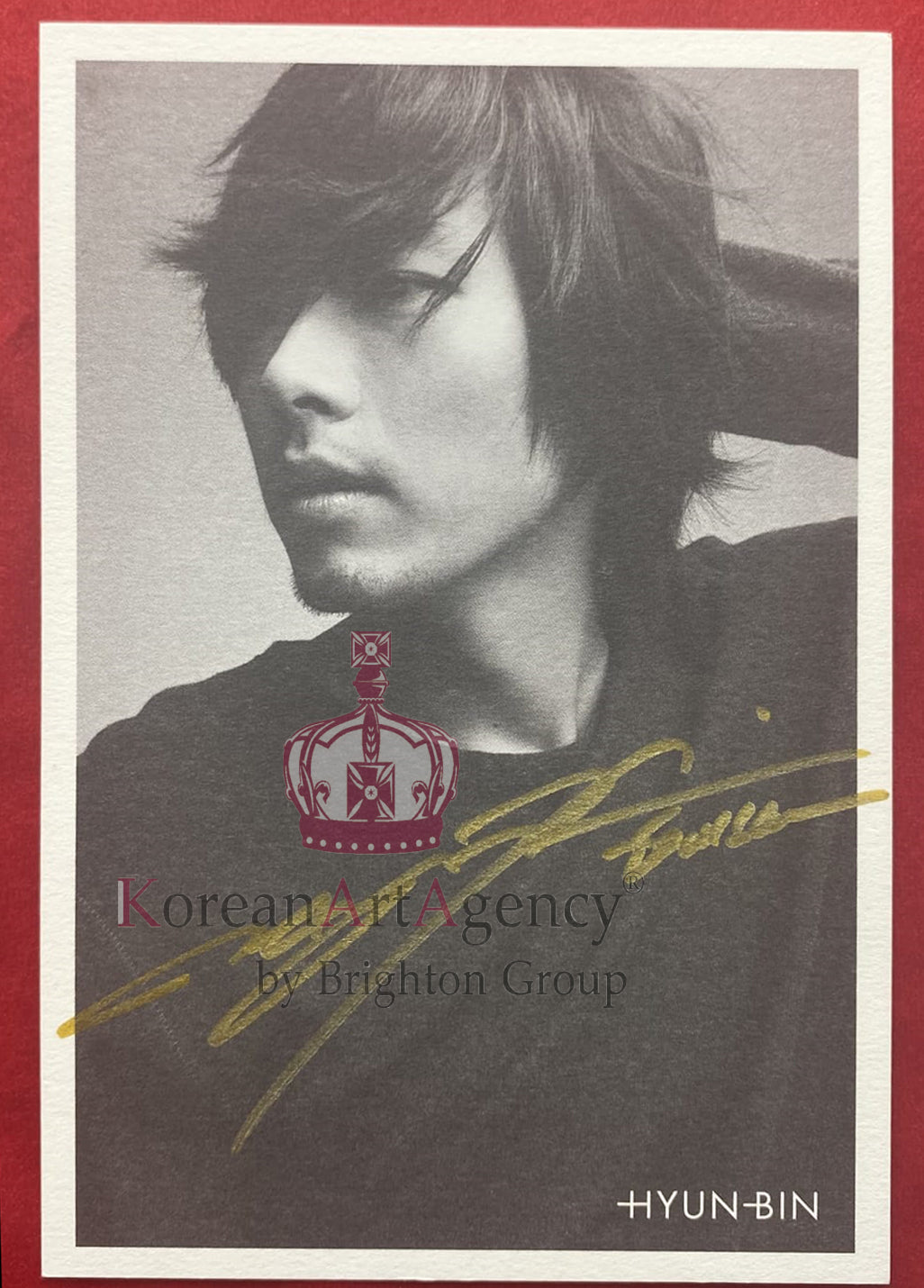 Hyun Bin Autographs 10pcs Post Cards SET